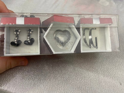 Black/Silver Trio Jewelry Set
