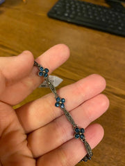 Blue Flower Bracelet