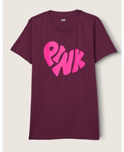 Victoria’s Secret PINK Maroon Heart Tee