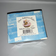 The Original Candle Toppers Milk and Cookies Topper