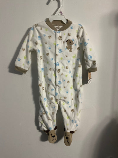 Carter’s Flannel Paw Onesie