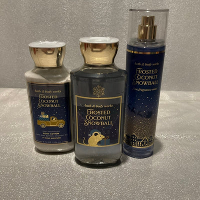Bath and Body Works Frosted Coconut Snowball Set