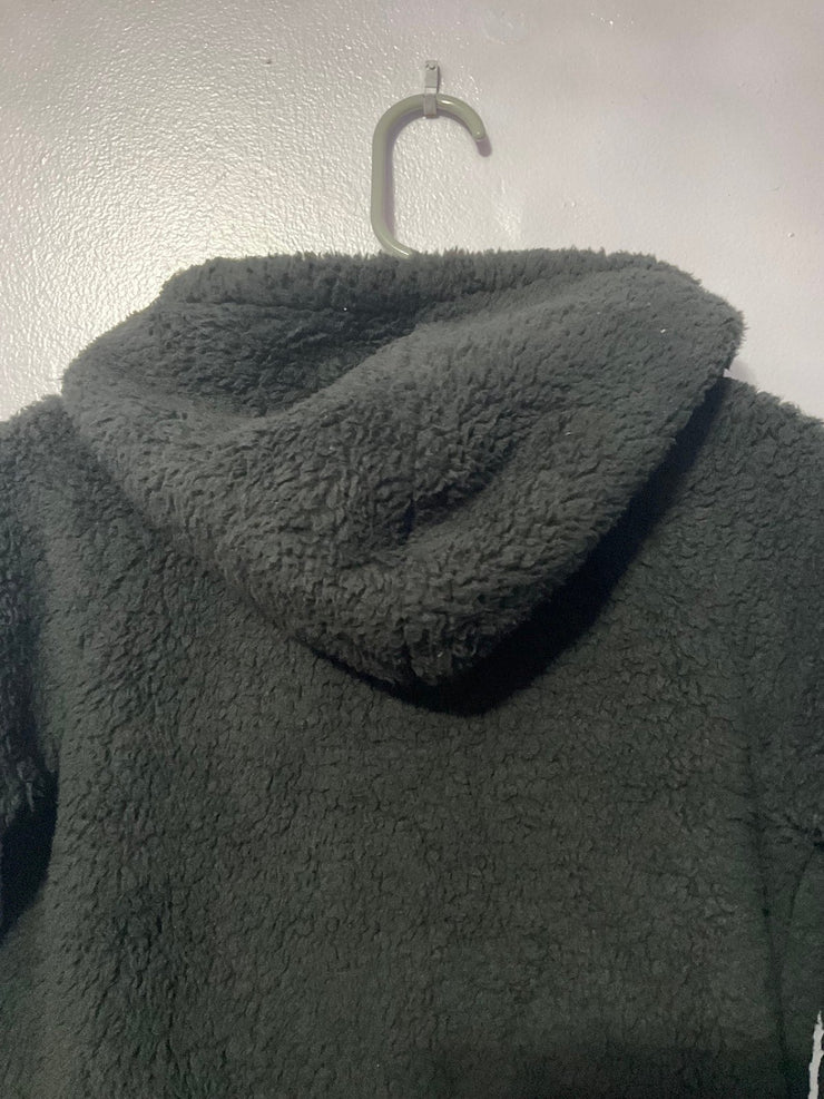 Kids Jordan Black Fluffy Jacket
