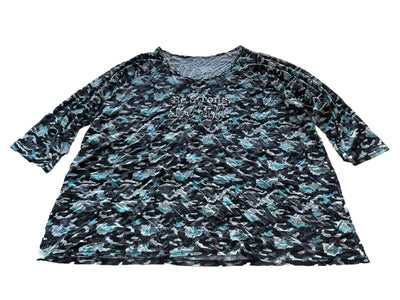 Avenue Body Blue Camp Be Strong Shine Bright Shirt Size 30/32