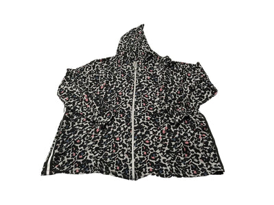 Avenue Leisure Blue Pink Leopard Grey Jacket Size 26/28