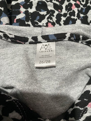 Avenue Leisure Blue Pink Leopard Grey Jacket Size 26/28