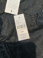 Lane Bryant Black Glitter Jeans Size 22 PETITE