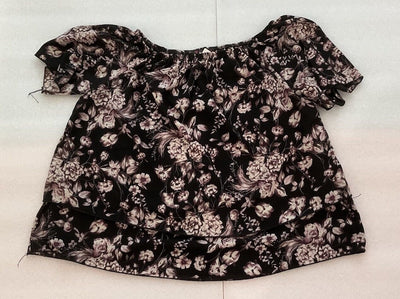 Women’s Myth Purple Floral Off Shoulder Top SIZE 2X