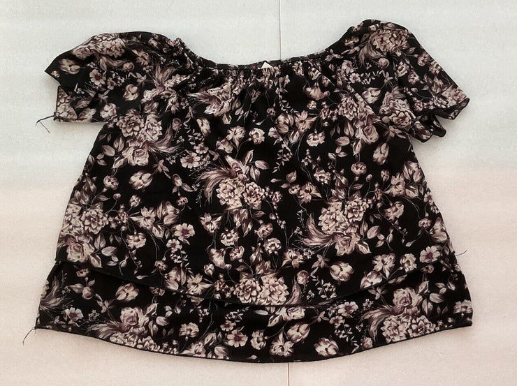 Women’s Myth Purple Floral Off Shoulder Top SIZE 2X