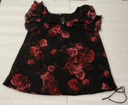 Women’s INC Glitz Josephine Roses Top Size 2X