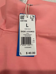 Adidas Women's Pink Short Leggings Size S M L XL
