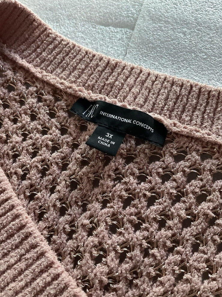 Women’s INC Rose Gold Sweater Size 3X