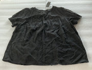 Torrid Black Abbey Challis Eyelet Back Cut Out Size 2X