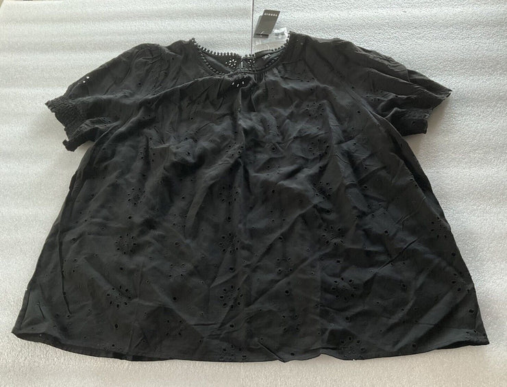 Torrid Black Abbey Challis Eyelet Back Cut Out Size 2X