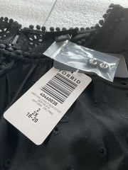 Torrid Black Abbey Challis Eyelet Back Cut Out Size 2X