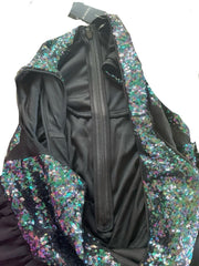 Torrid Blue Purple Sequin Black Dress Size 20