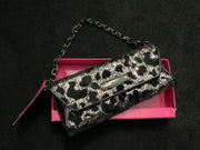Betsey Johnson Leopard Sequin Clutch