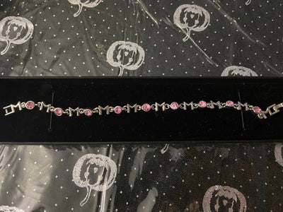 Pink Stone Mom Bracelet