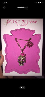 Betsey Johnson Skull Necklace
