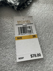 Women’s Michael Kors Black White Circle MK Shirt Size 3X