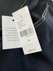 Lane Bryant Blue Signature Fit Mid Rise Skinny Pedal Jeans Size 24