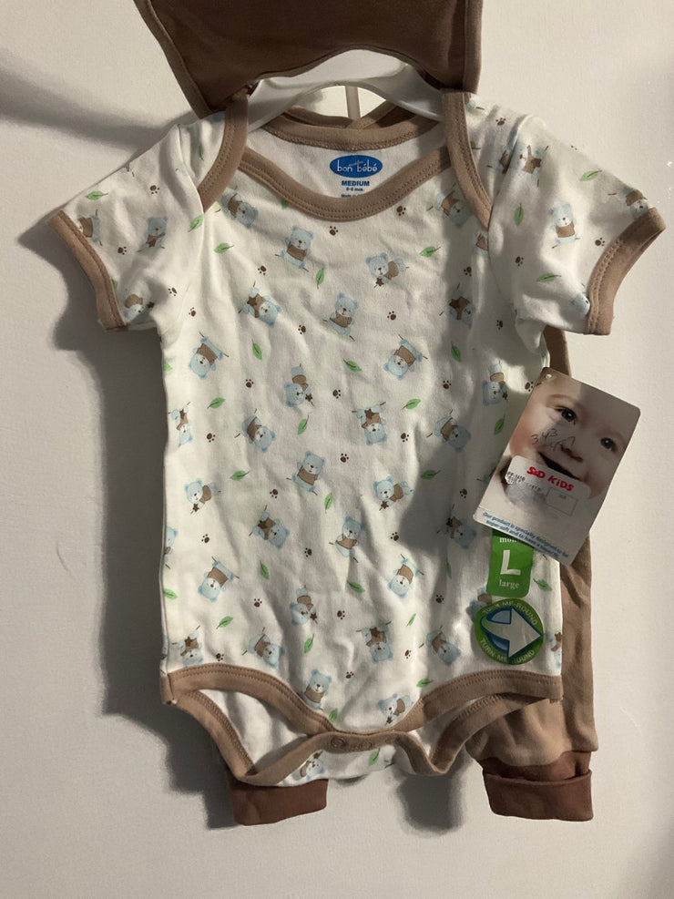 Bon Bebe Blue Bear Set