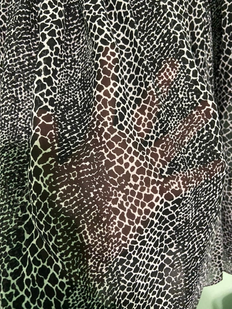 Michael Kors Cheetah Sheer Blouse