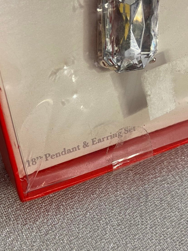 Silver Necklace and Earring Set
