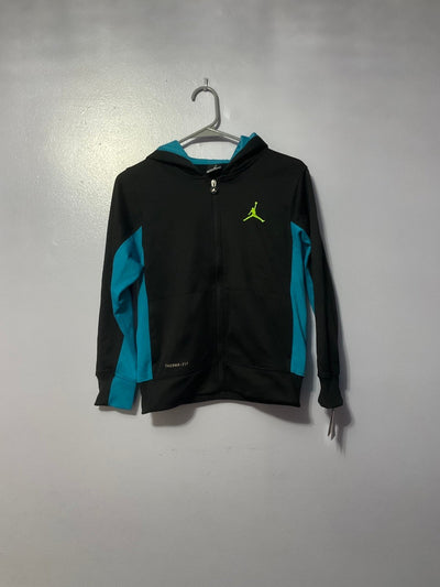 Kids Jordan Therma Fit Black and Blue Jacket