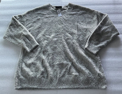 Lane Bryant Silver Eyelash Sweater Size 22/24