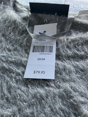 Lane Bryant Silver Eyelash Sweater Size 22/24