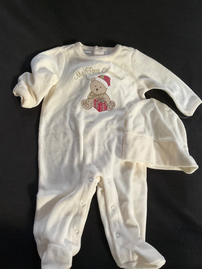 First Impressions Velour Onesie