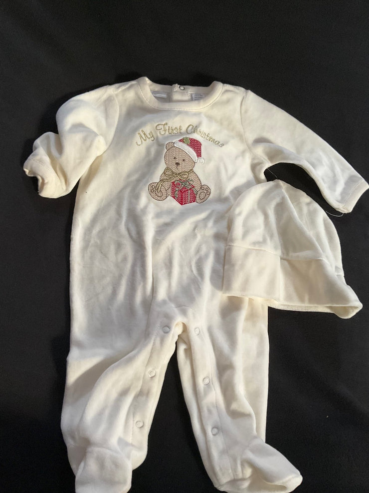 First Impressions Velour Onesie