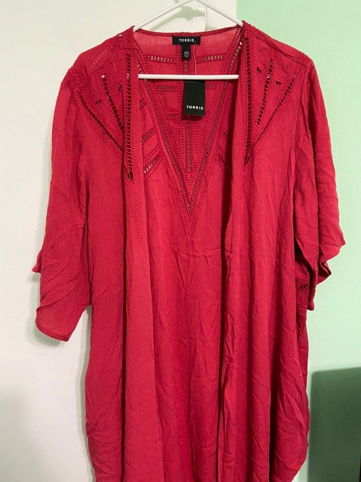 Red Torrid Kimono