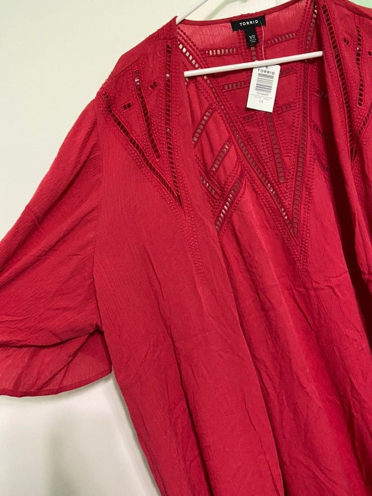 Red Torrid Kimono