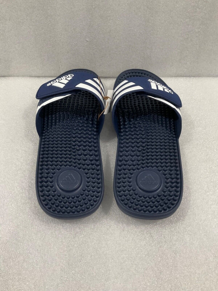 Adidas Men's Adissage Slides Navy Blue White F35579 SIZE 13