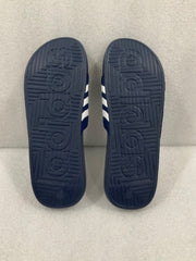 Adidas Men's Adissage Slides Navy Blue White F35579 SIZE 13