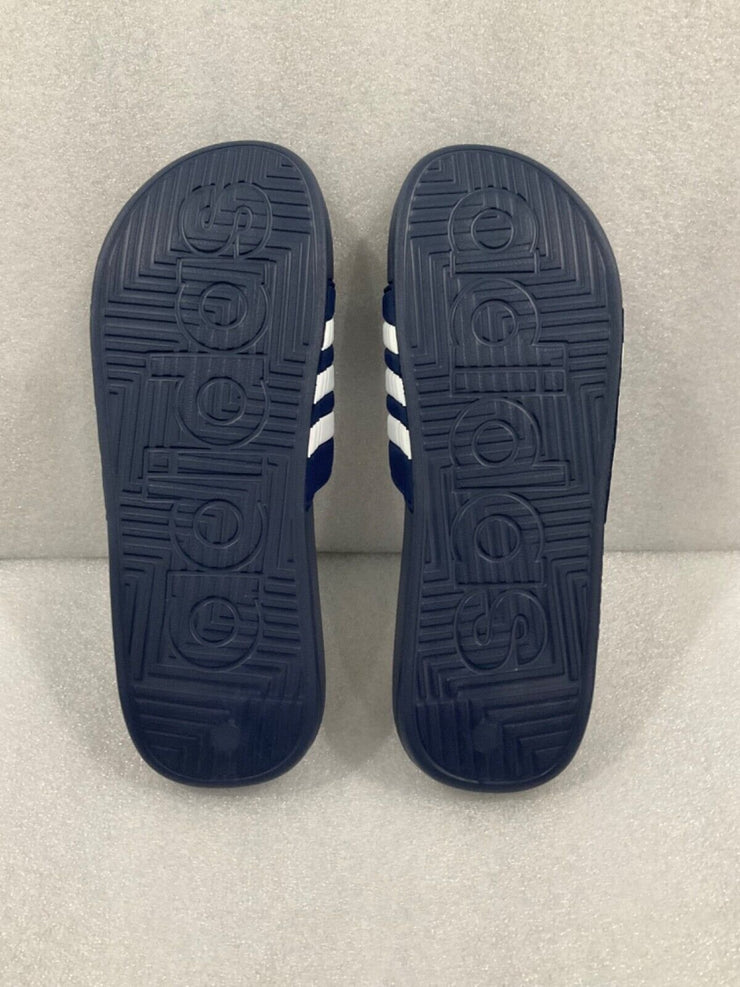 Adidas Men's Adissage Slides Navy Blue White F35579 SIZE 13