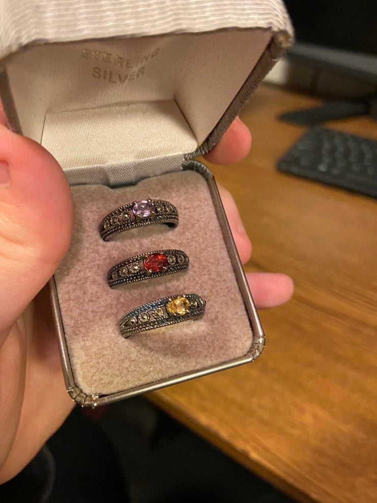 Sterling Silver 3-Ring Set