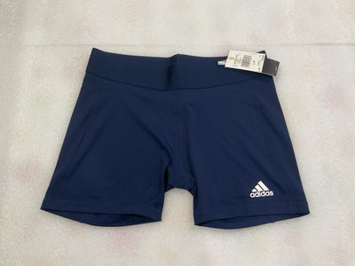 Adidas Women’s Volleyball Techfit Navy Shorts Size Large 4”