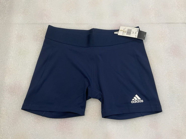 Adidas Women’s Volleyball Techfit Navy Shorts Size Large 4”