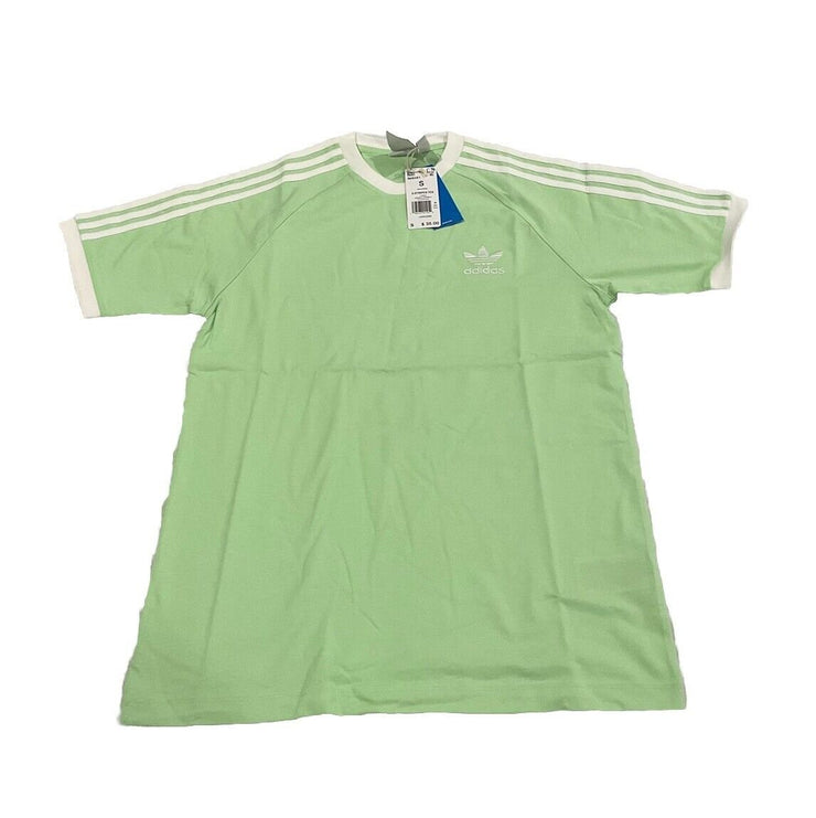 Adidas Men’s 3 Stripe Adicolor Green Tee Size S