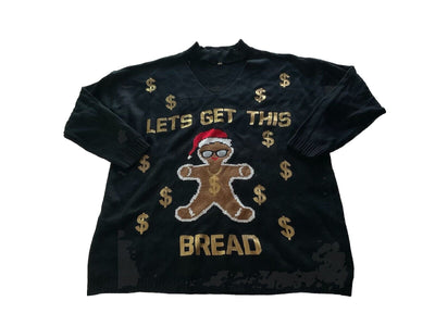 Women’s Ultra Flirt Plus Gingerbread Money Sweater Size 3X
