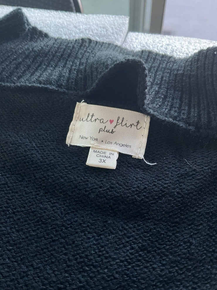 Women’s Ultra Flirt Plus Gingerbread Money Sweater Size 3X