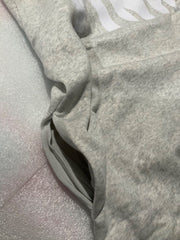 Victoria's Secret PINK Logo Shop Campus PO Open Hem Hoodie Grey MULTIPLE SIZES