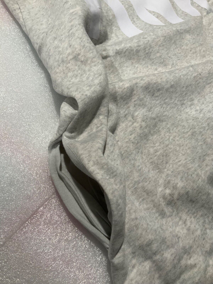 Victoria's Secret PINK Logo Shop Campus PO Open Hem Hoodie Grey MULTIPLE SIZES