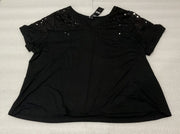 Women’s INC Black Sequin T-Shirts Size 3X