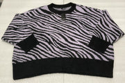 Torrid Lilac Zebra Eyelash Sweater Size 4X