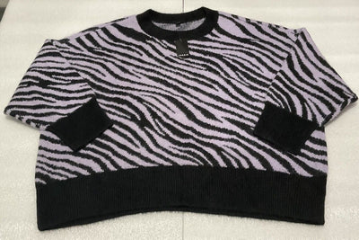 Torrid Lilac Zebra Eyelash Sweater Size 4X