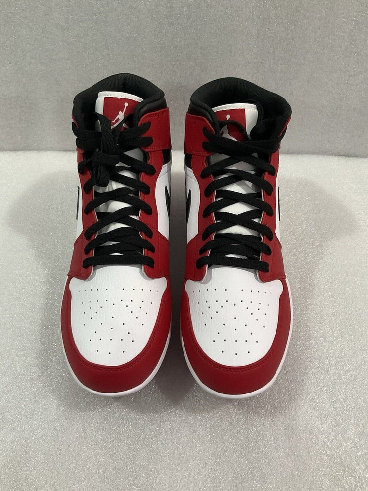 Men’s Nike Jordan 1 Mid TD Cleats Red Black White Size 10.5